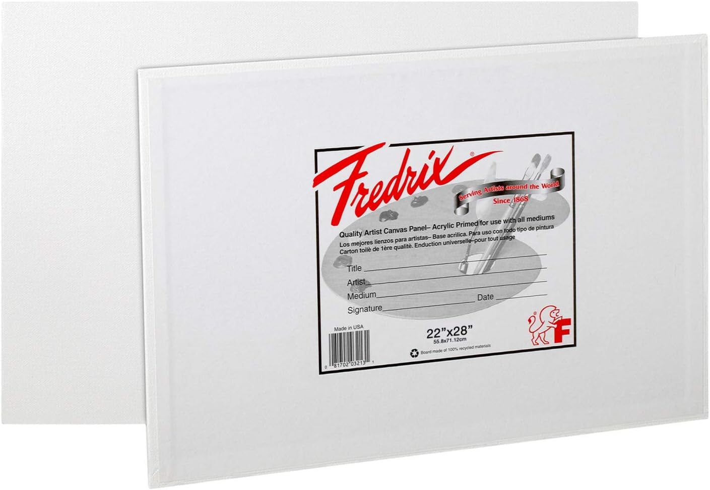 Fredrix T3022 22 x 28 Canvas Panel