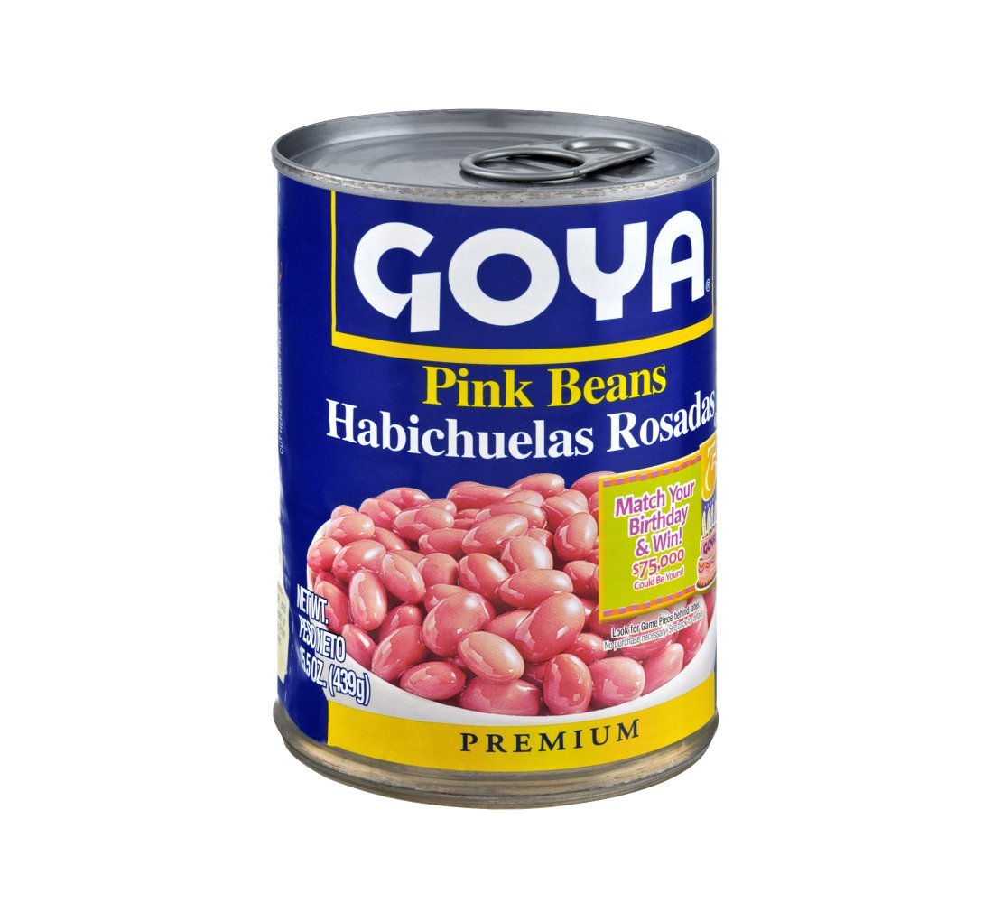 Goya Foods Pink Beans, 15.5 Ounce (Pack of 24), (2406)
