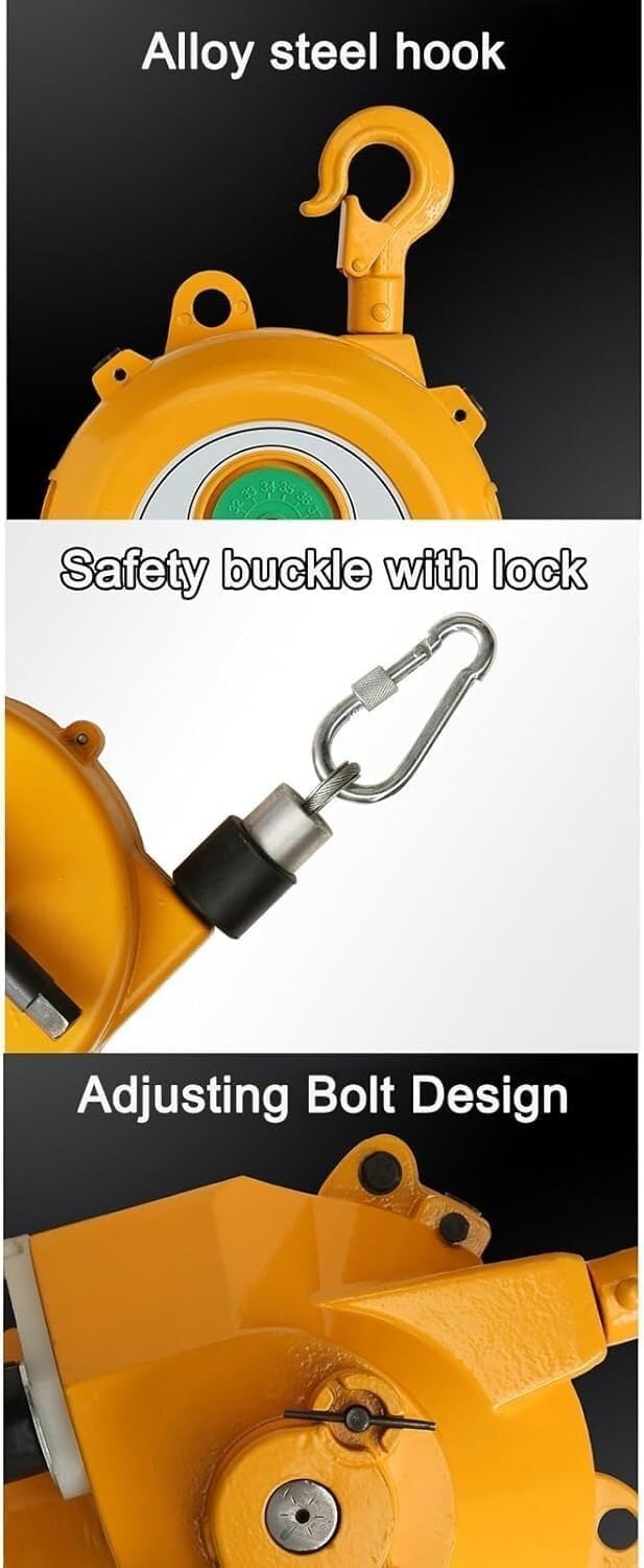 Retractable Spring Balancer Retractable Spring/Tool Balancer, 1.5m Length Fixtures Hanging Tool Holder, Tool Balancer Holder, for Factory Workshop (Size : 70-80kg)