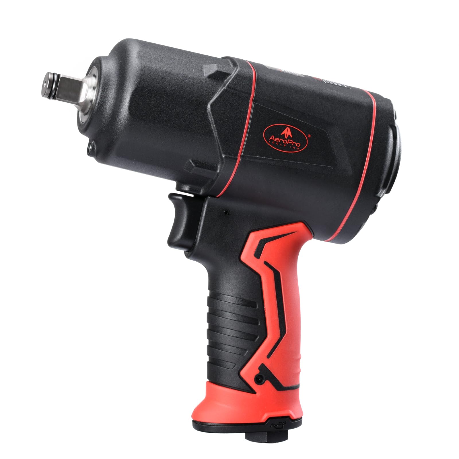 AEROPRO TOOLS 1/2-Inch Composite Air Impact Wrench(A315), Twin Hammer, 1380FT-LBS Max Loosening Torque, 8000RPM, Pneumatic Impact Gun, for Auto Repair