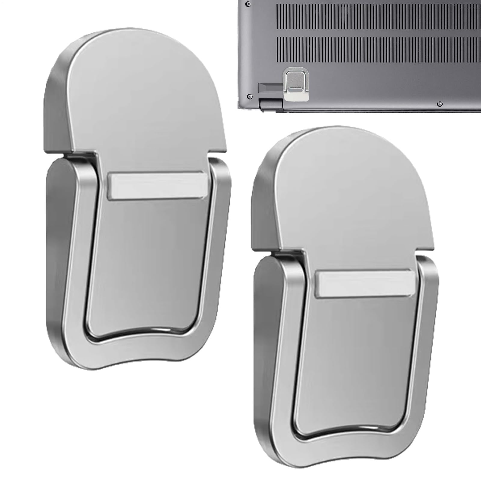 Confezione da 2 mini supporto pieghevole per laptop, portatile ed ergonomico con design di raffreddamento migliorato, riser regolabile in altezza per tastiera Pro, wireless