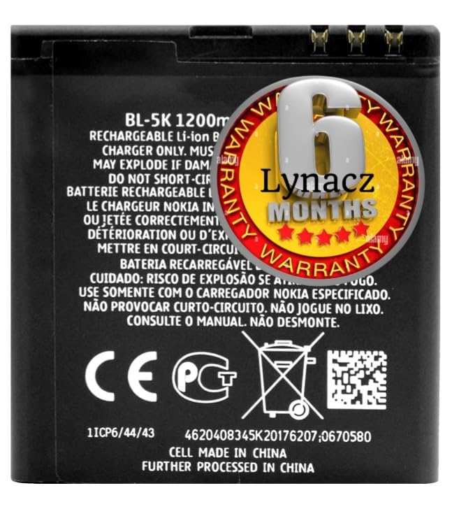 Image of Original BL5K 1200mAh Replacement Part for Nokia C7 (Original) Battery with 6 Months Warranty