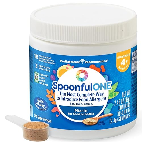 SpoonfulONE Mezcla de introducción de alérgenos alimentarios  Alimentación inteligente para un bebé o bebé en más de 4 meses  Certificado orgánico