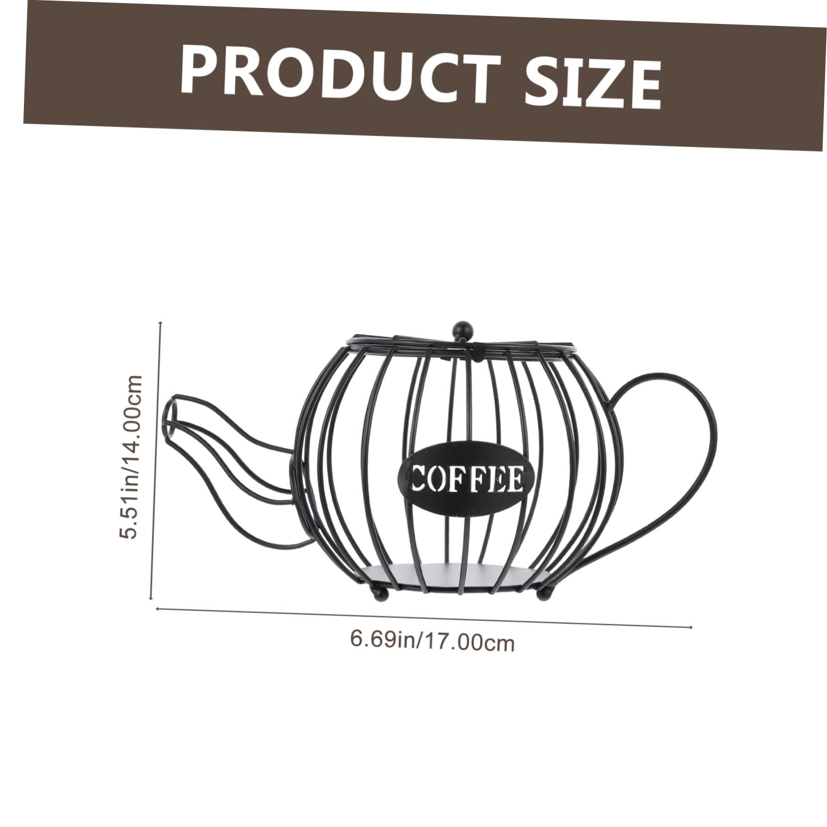 Cabilock Hollowed Iron Storage Rack for Coffee Capsules Multi Functional Coffee Organizer Display Stand Practical and Safe Design for Home Office Kitchen and Salon Use