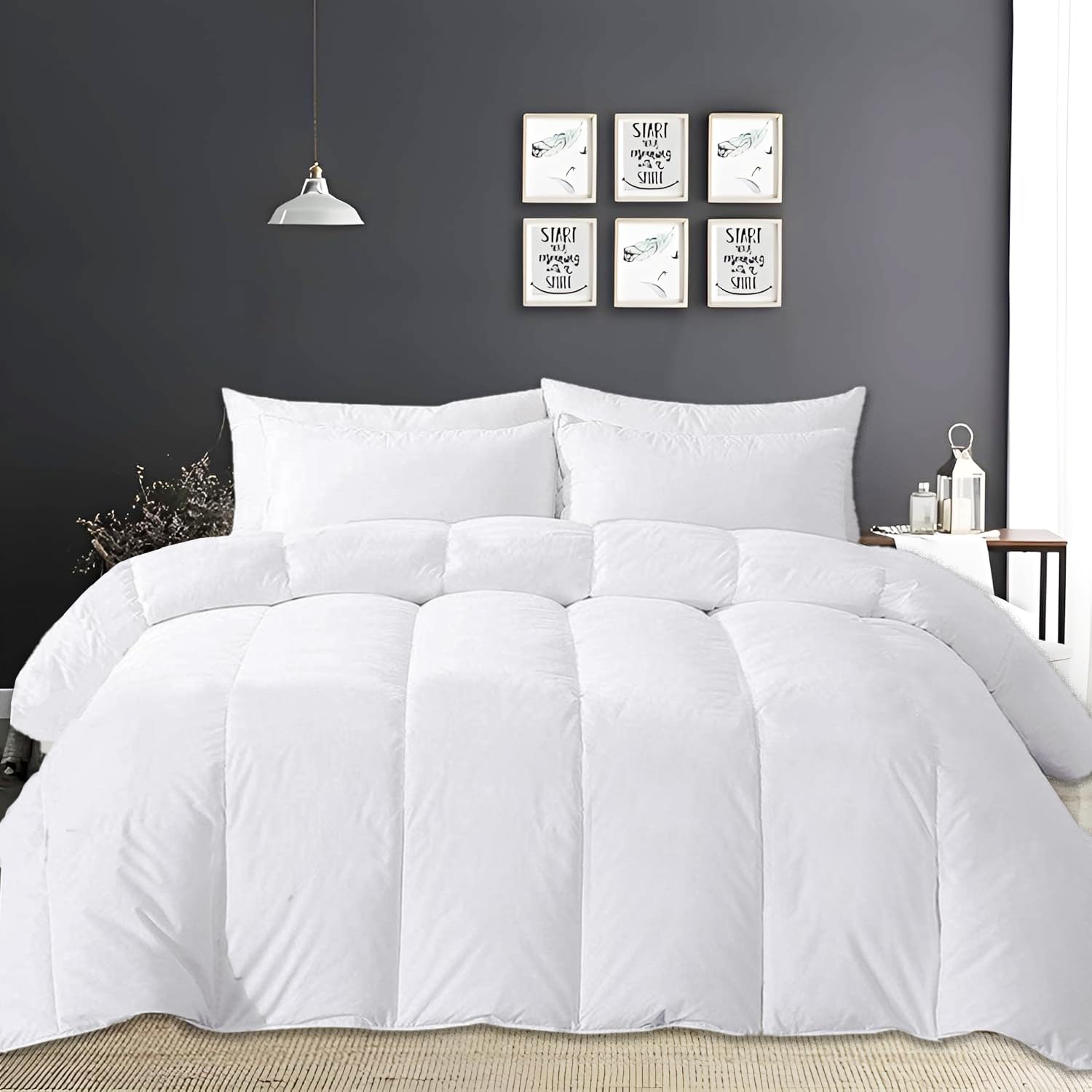 Double Duvet, 15 Tog All Year Round Microfiber Soft Breathable Duvet, Ideal for Summer & W...