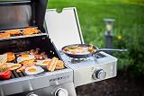 RÖSLE Videro grill plate, cast iron grill plate for meat and small grill pieces, grill branding, plate can be used on both sides, 45 x 24 cm, for all Videro models from model year 2021 - 4