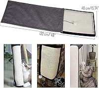 Vista 41 de HAOZAIKEJI Cat Scratcher Mat Sofa Protector Natural Sisal Cat Scratching Mat Cat Scratch Couch Cover Heavy Duty Couch Guard Scratch Pad for Grinding