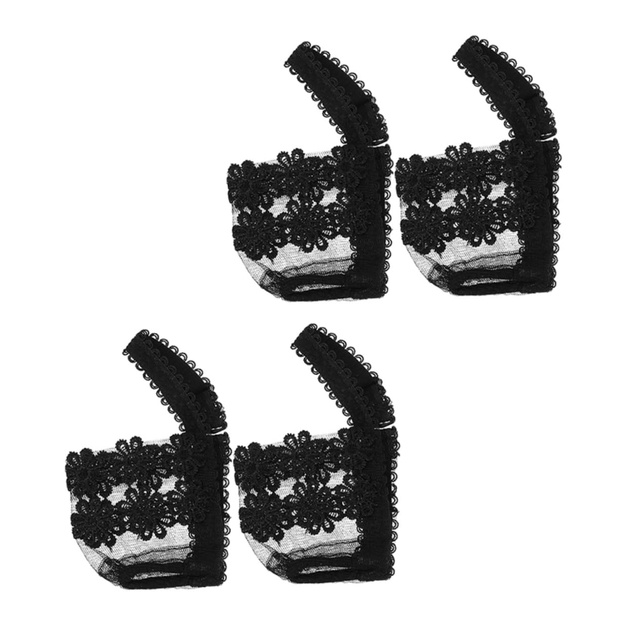 BESPORTBLE 2Pairs Slip High Heels Shoe Straps Lace Detachable Shoe Straps for Secure Fit Fashionable Lace Day Comfort Sunflower Style