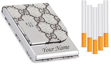 Felstar Customized/Personalized With Name Engraved Metal Cigarette Case Box for Regular, King and Slim Size Cigarettes, Stylish Gifting Option for yourself, men, Brother or Husband (GG)