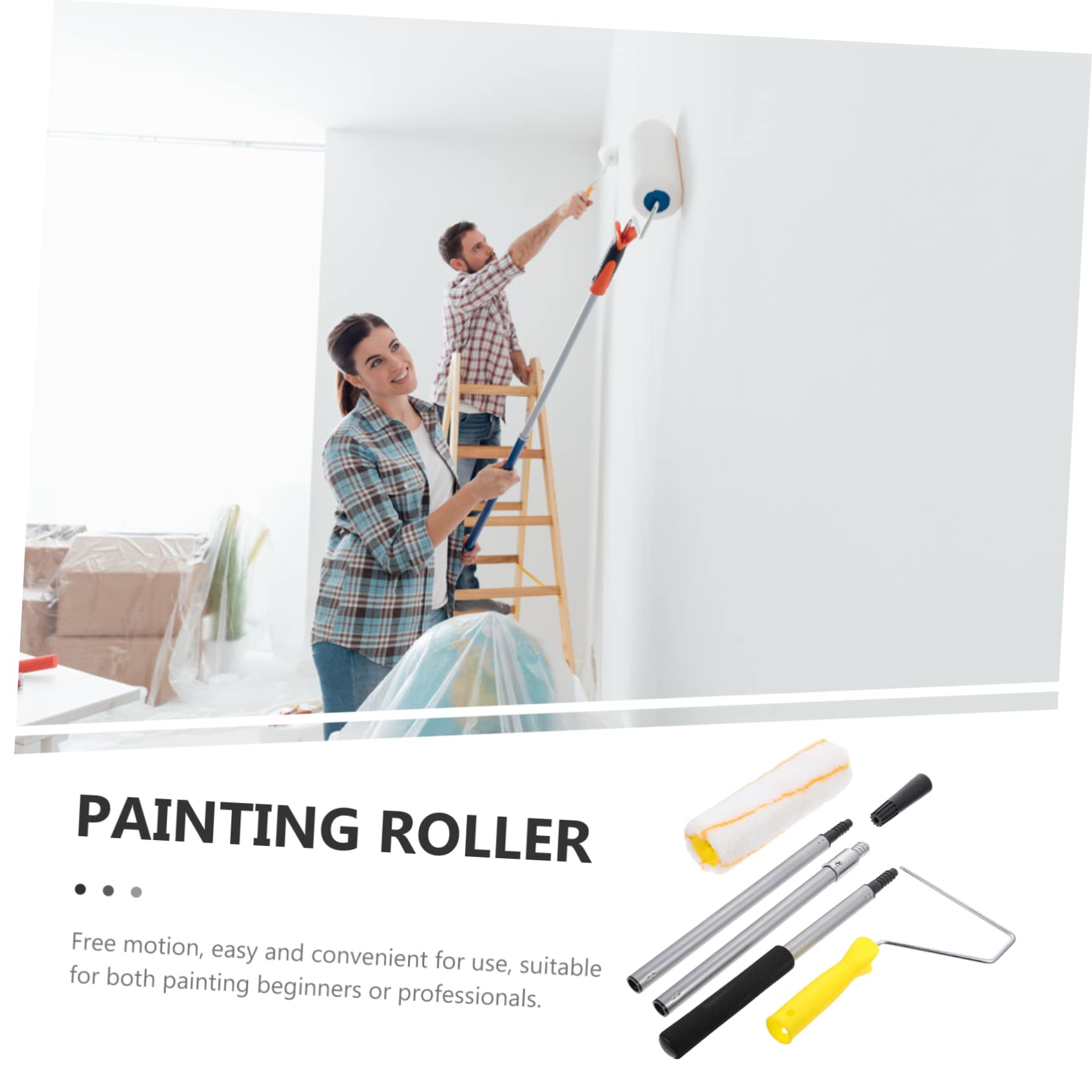 DOITOOL Rodillos De Pintura Desmontables Pincel De Rodillo Profesional Para Hogar y Oficina