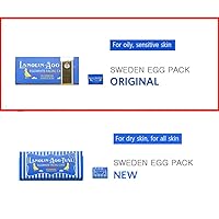 Vista 4 de Victoria Original Sweden Egg Facial Care con lanolina y agua de rosas 1.76 oz x 6 con esponja limpiadora 2 CT