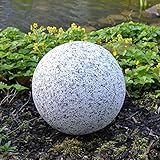 BURI Dekokugel in Granitoptik 30cm Gartenkugel Granitkugel Steinkugel Gartendeko Deko