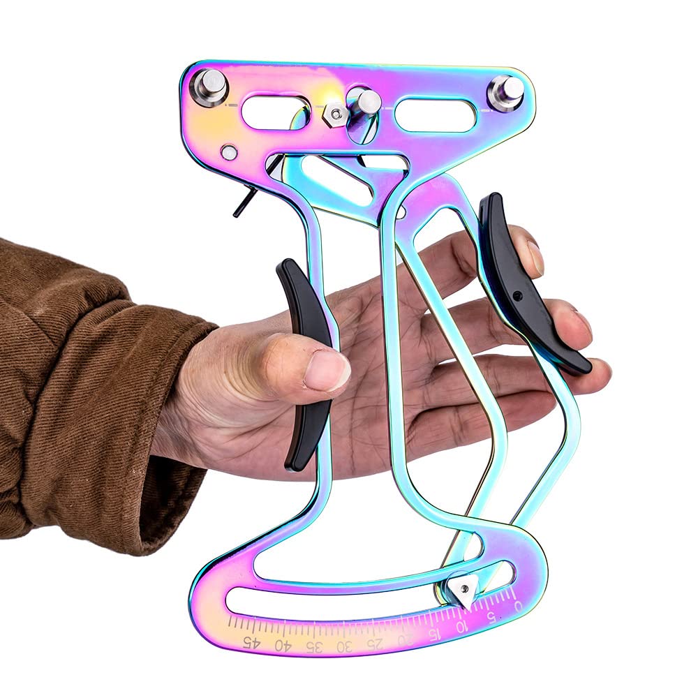 Jauge de Tension de vélo en Alliage d'aluminium, jauge de vérification de Rayons de Jante de Roue Jauge de Tension de Rayon de vélo Portable pour Rayons Ronds et Rayons Plats-coloré