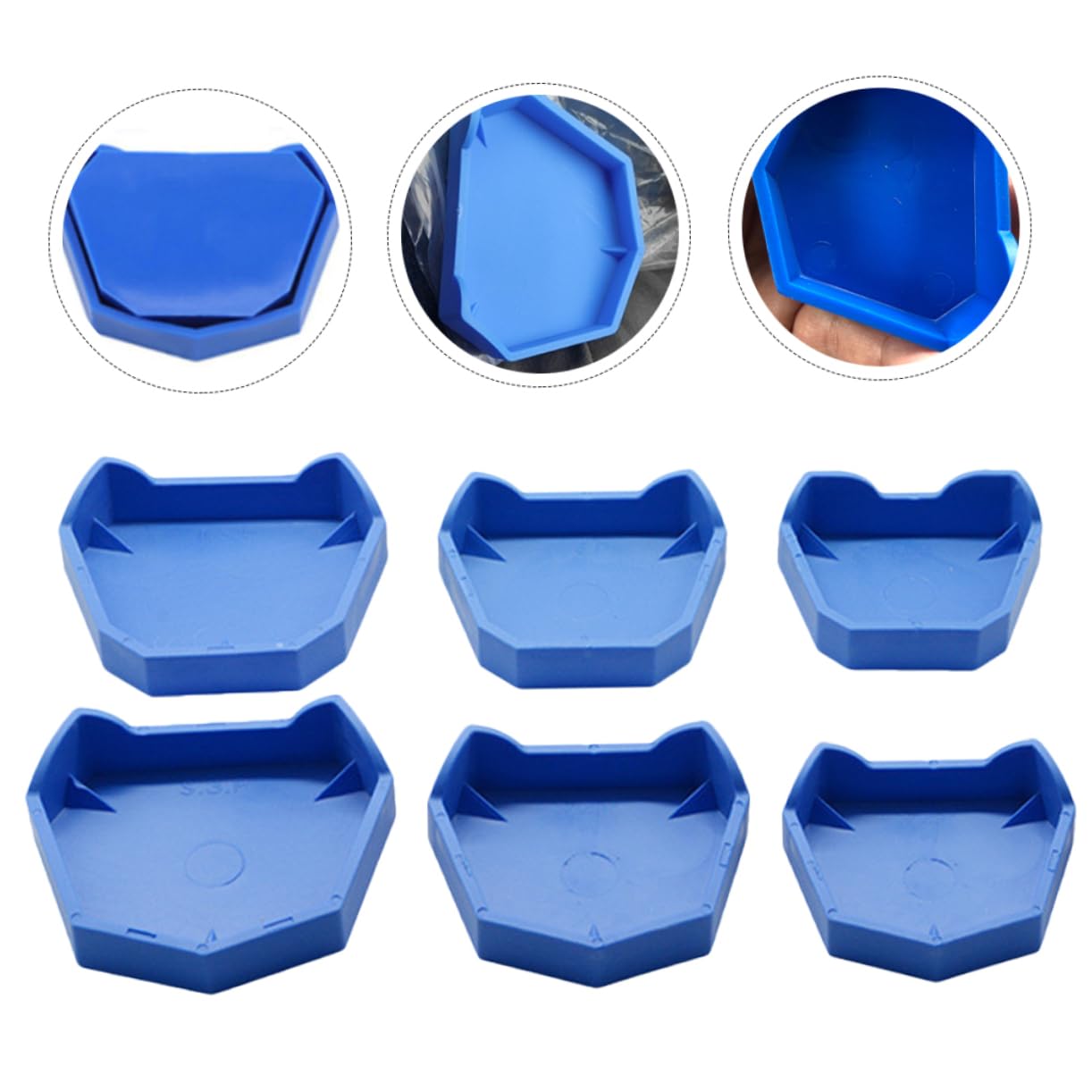 30pezzi Base Per Modelli Dentali Molds Tray Con Notches Per Laboratori Odontoiatrici Base Flessibile e Resistente Per Modelli Orali
