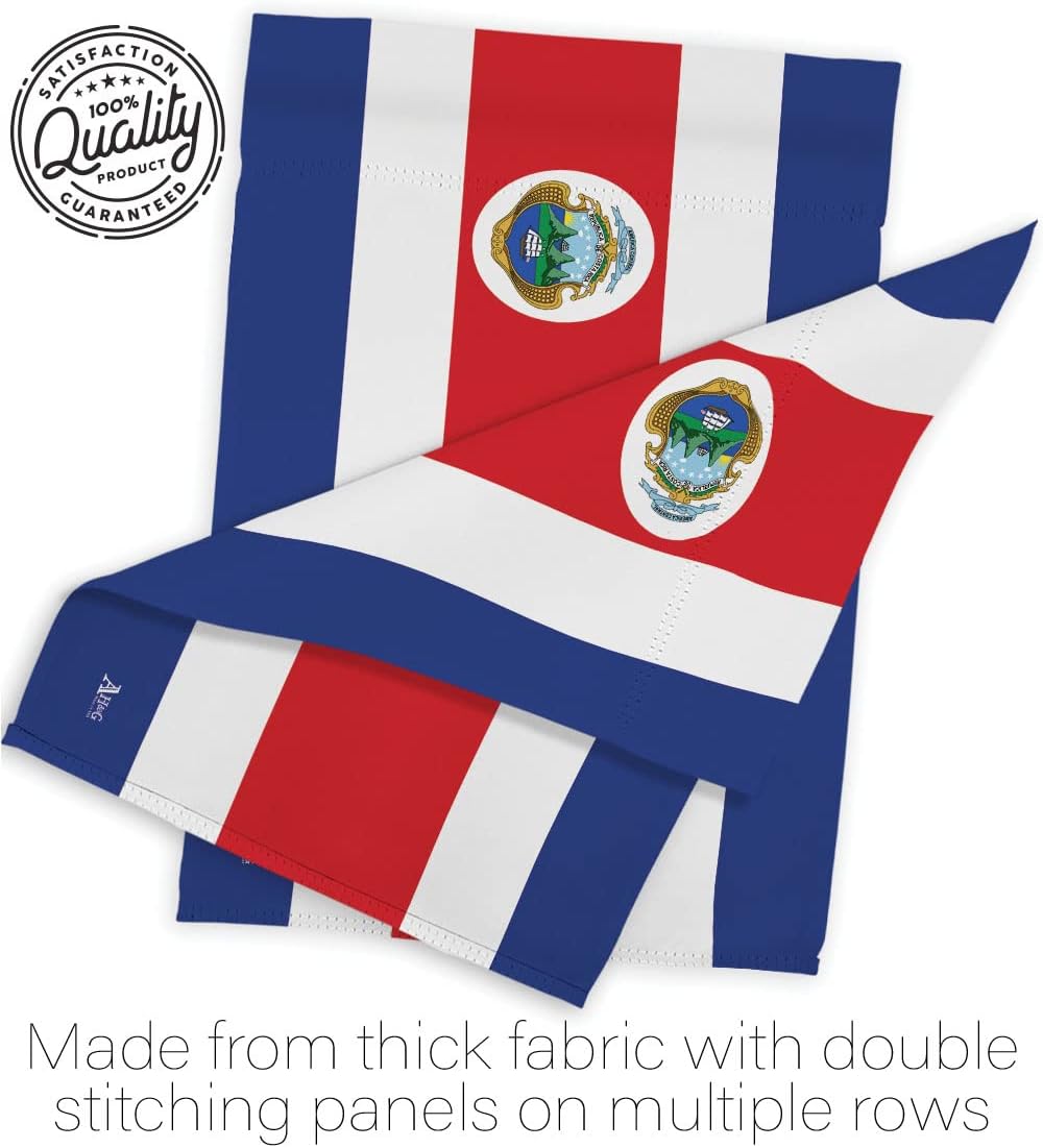 Copa America 2024 Costa Rica Flag Eagle Pole Kit Bandera para Costa Rican Decor Stand Set FIFA Sports Fan Gifts World Cup 2026 Wall Tapestry Football Soccor League Patriotic Decorations Made in USA