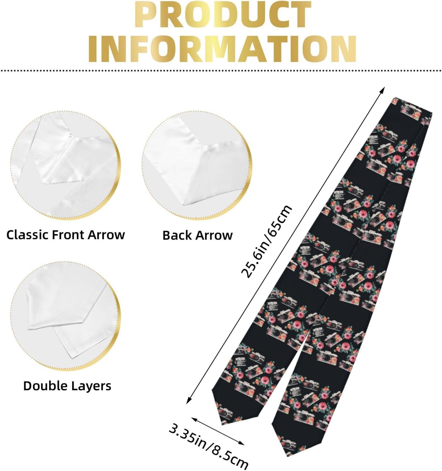 Flower camera Graduation Stole 2026, Personalized Graduation Sash with Picture, Custom Grad Stole 51.2" image 3
