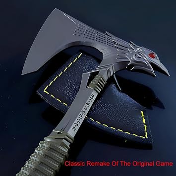 Apex Legends Bloodhound Raven's Bite Heirloom Axe Replica, Full Metal Collectible Model, Gaming Desk Decor, Game Simulation Prop and Gift for Fans & Collectors