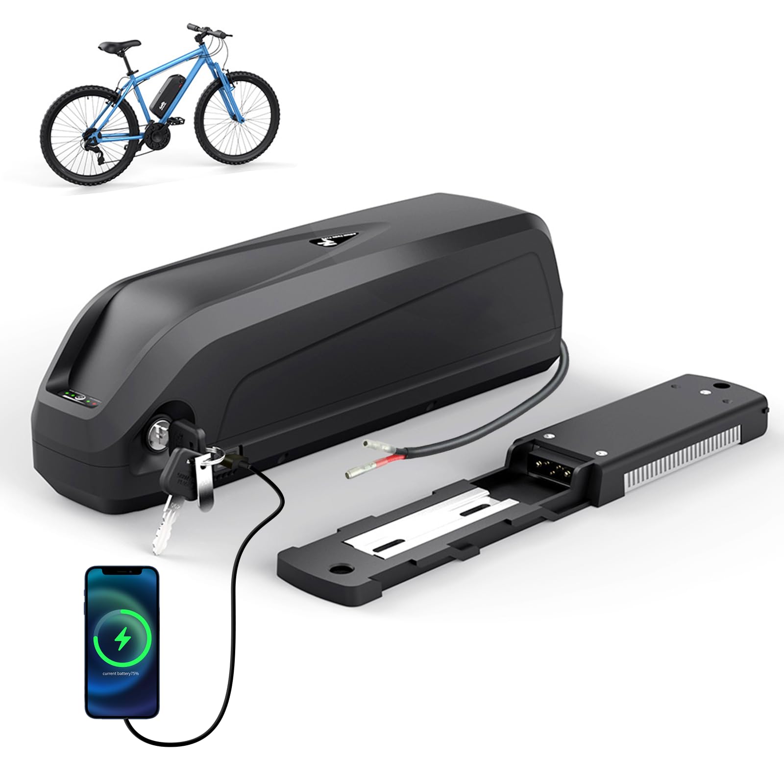 36V 20Ah Ebike Battery Suitable for 250-600W Ebike Conversion Wheel