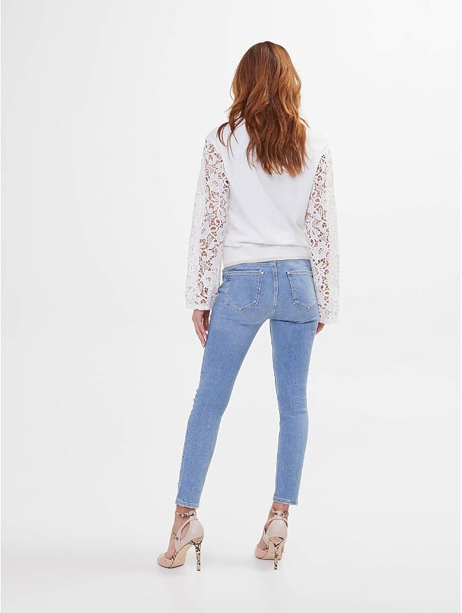 Motivi : Jeans Skinny con Pioggia di Strass Blu 38 (Italian Size) :  Amazon.it: Abbigliamento