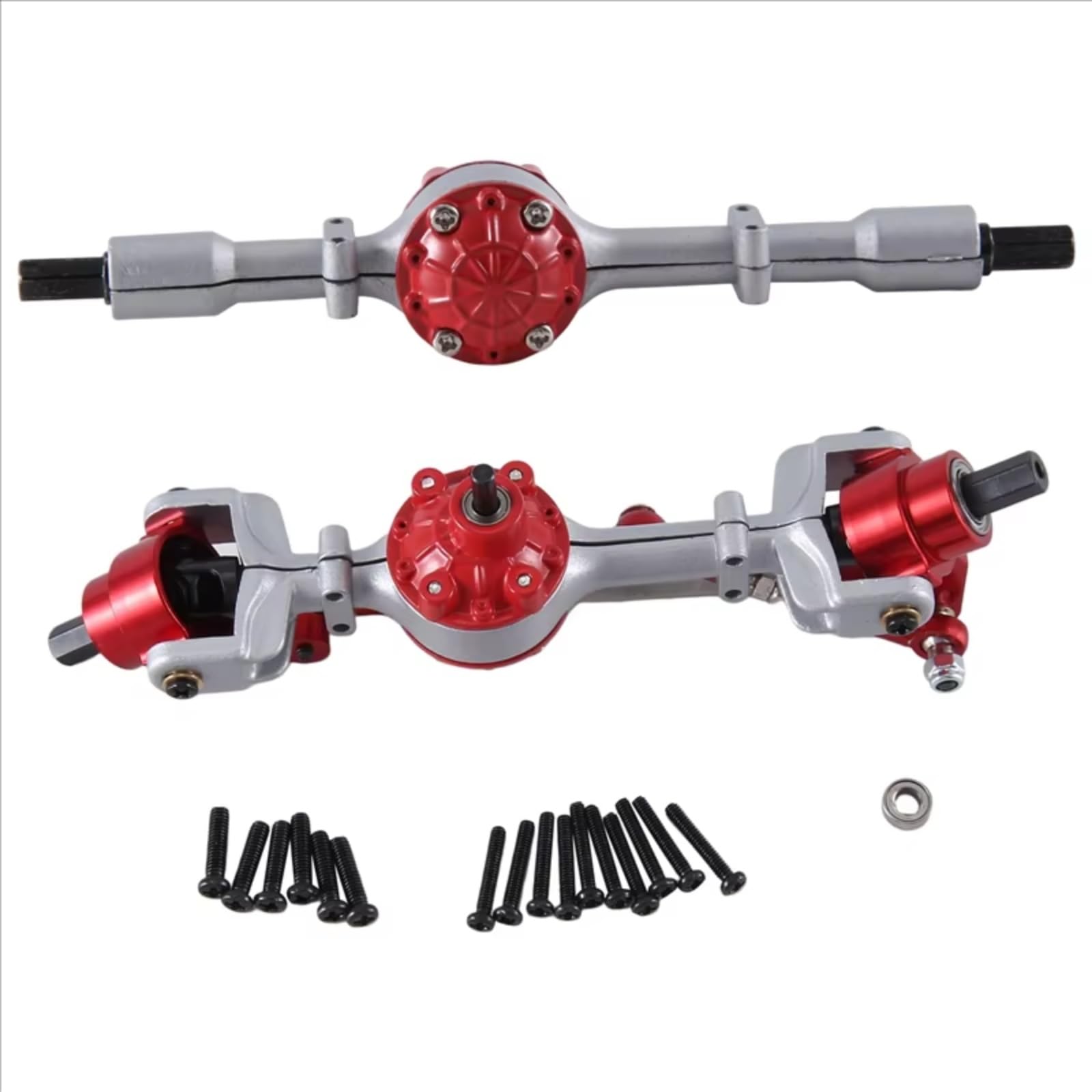 Compatibile Con WPL C14 C24 B14 B24 B16 B36 1/16 Parti Di Ricambio Per Auto RC, Accessori, Gruppo Assale Anteriore E Posteriore In Metallo Accessori