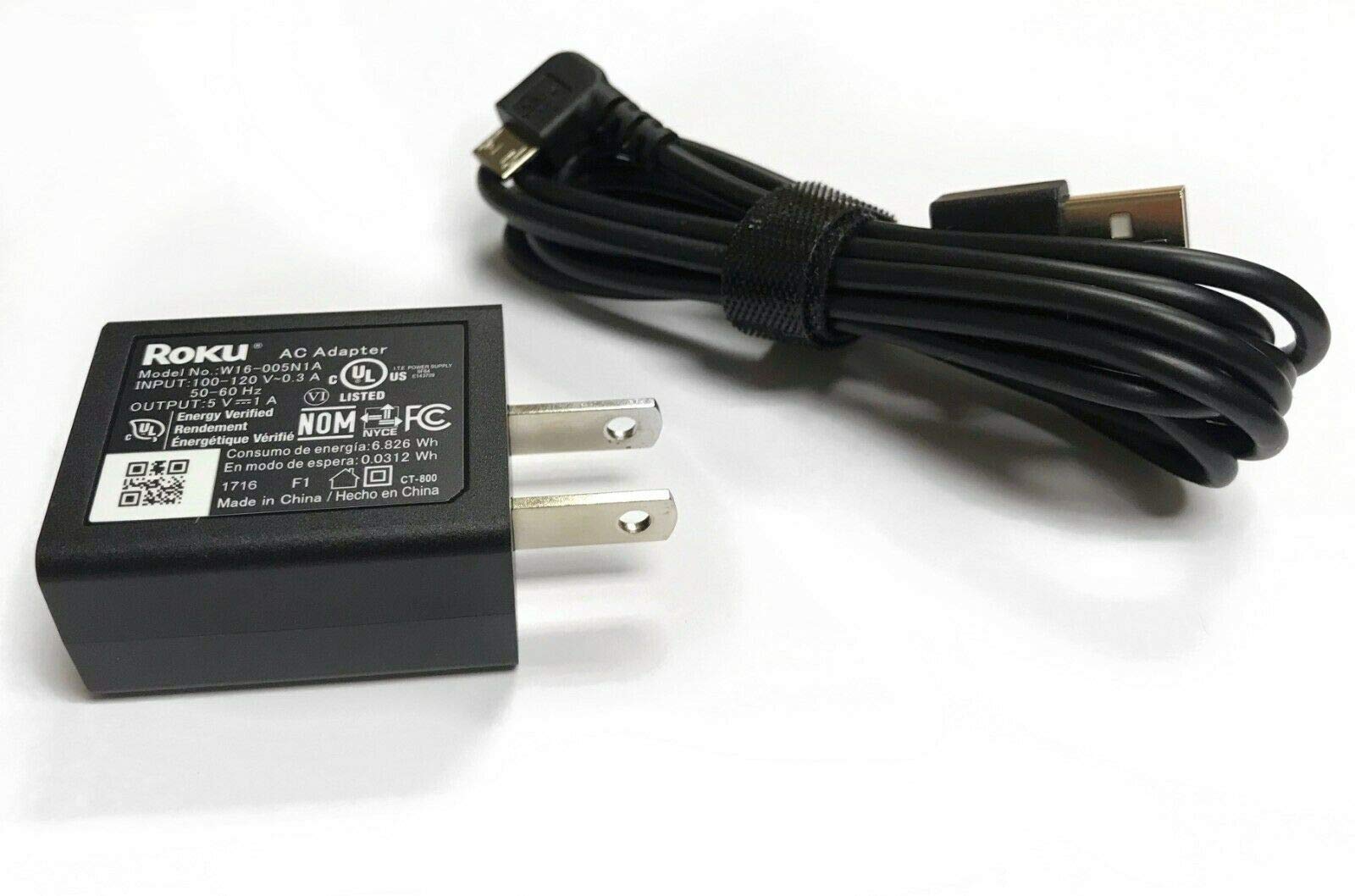 Roku Micro USB Power Adapter with USB Cable for Roku Streaming Stick