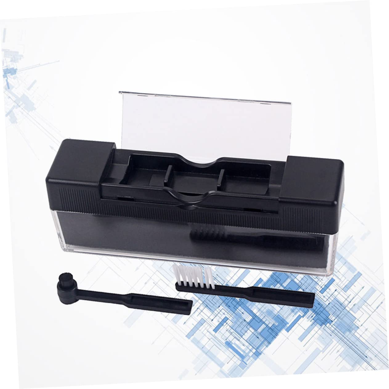 Uonlytech Kit De Limpieza De De Vinilo (3 Juegos) con Cepillo para Tocadiscos Y Eliminador De Polvo Y Huellas Dactilares.