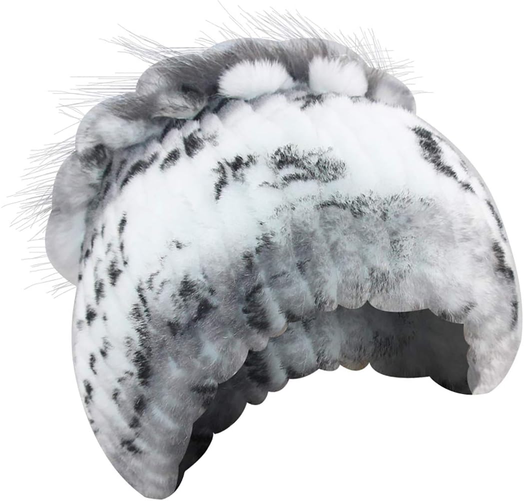 Fur Hat Natural Rex Rabbit Fox Fur Cap 