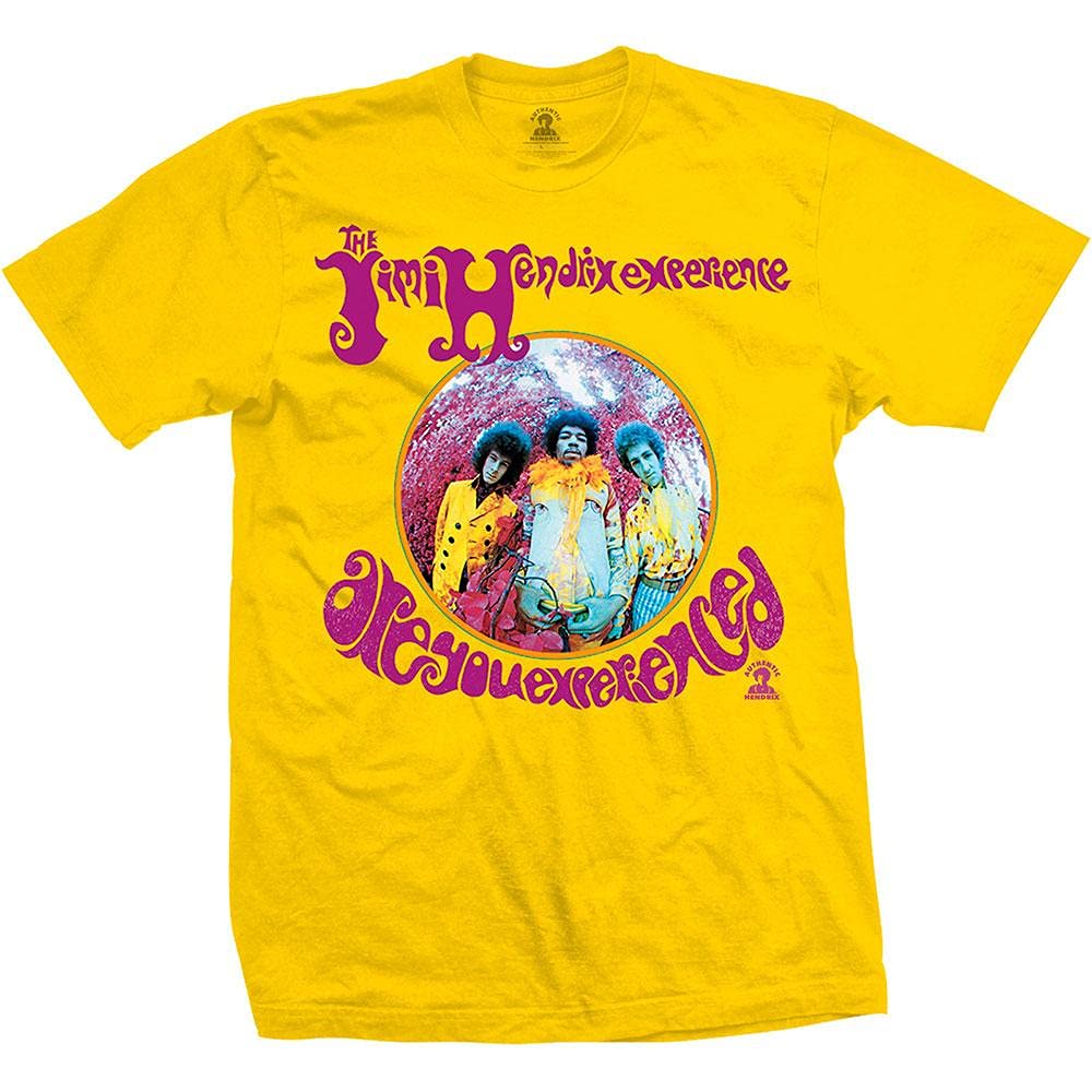 Jimi Hendrix Unisex T-Shirt are You Experienced Yellow