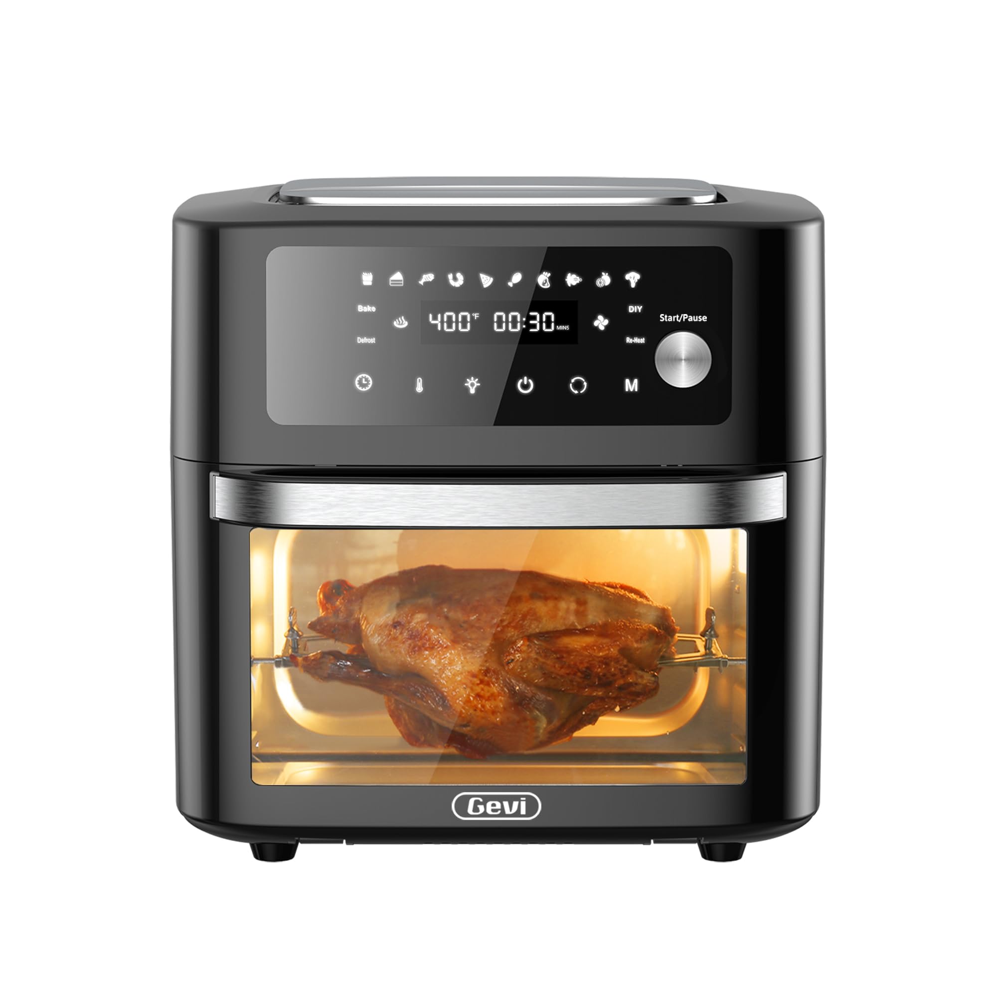 Gevi Air Fryer Toaster Oven Combo, Large Digital LED