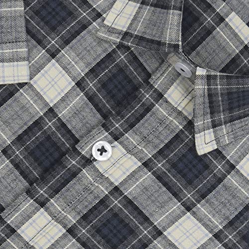 Image of GHPC 100% Cotton Checkered Half Sleeves Regular Fit Formal Shirt for Men
