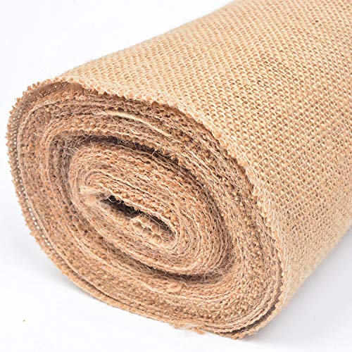 Tosnail 10 Yard Long 12" Wide Natural Burlap Fabric Roll for Craft Projects, Home Decor, Wedding Decor - Image 3