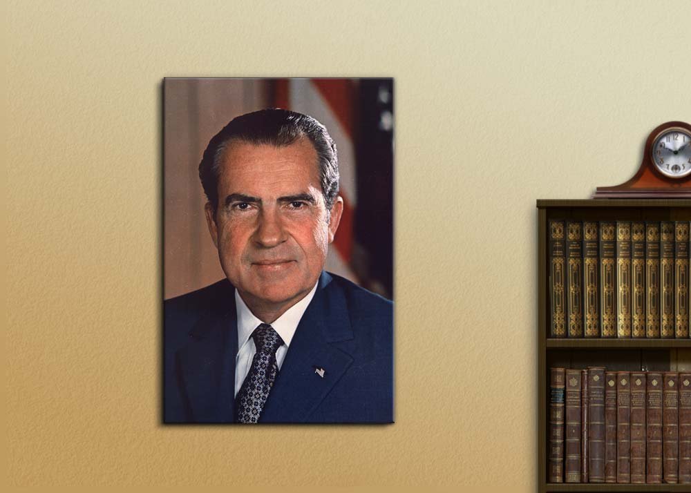 リチャード・ニクソン大統領 直筆文書 2020 Potus Amazon.co.jp: wall26 - リチャード・M・ニクソンの肖像画 (37th