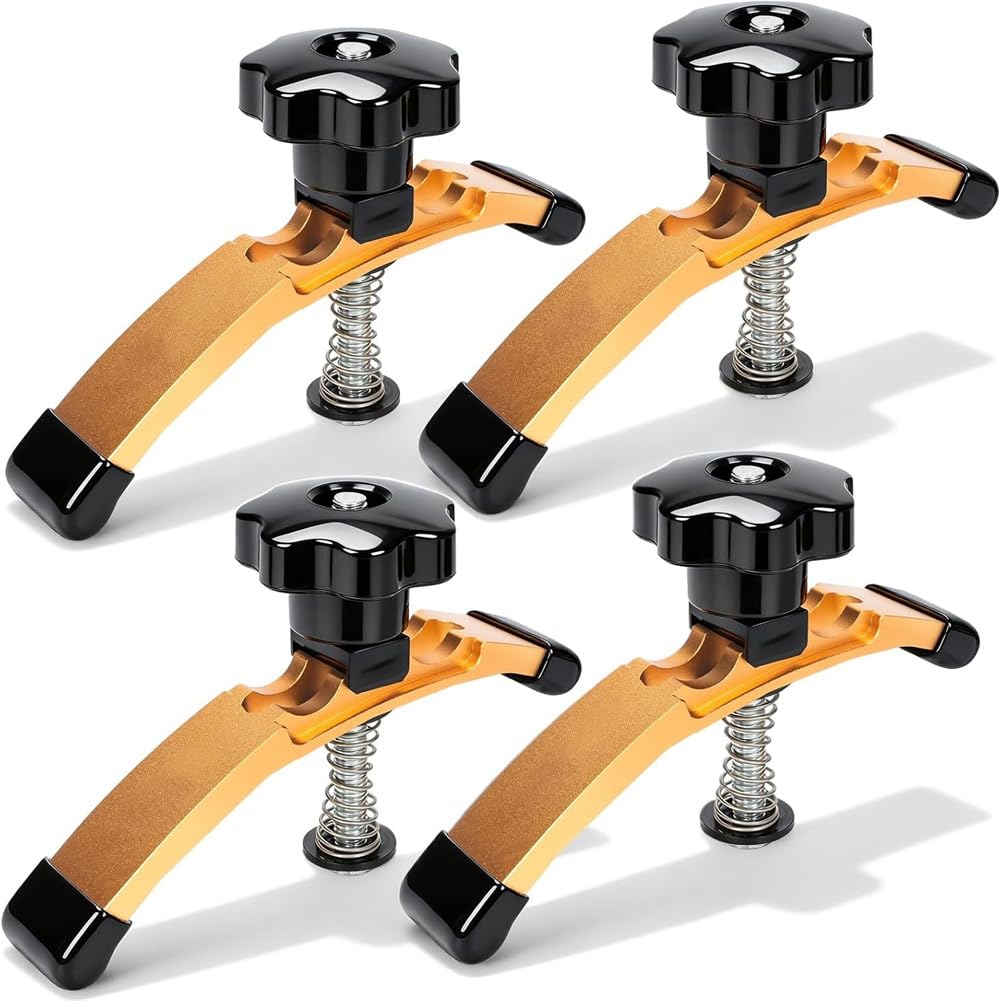 Jnchdghwa As Shown T-Track Hold Down Clamps, Adjustable T Slot Clamp Set For Cnc Router And Woodworking, Extended 5-3/8"