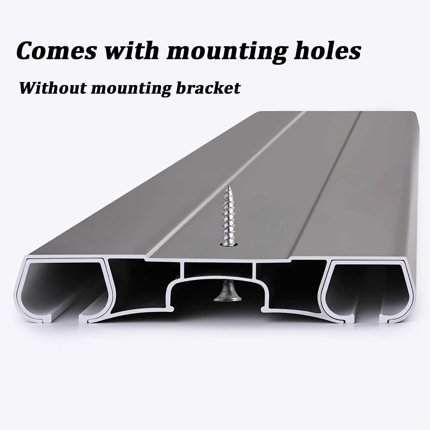 Heavy Duty Double Curtain Track Rods - Ceiling Mount Room Divider System for Privacy - 2m (6.6ft) Black Curtains Rails for Open Spaces