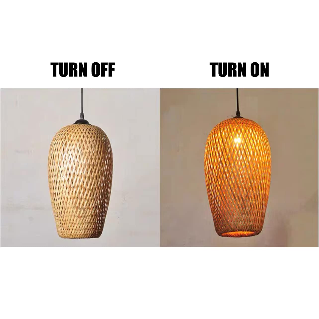 a.6 Bamboe Hanglamp | ø90cm | incl. 10cm plafondkap