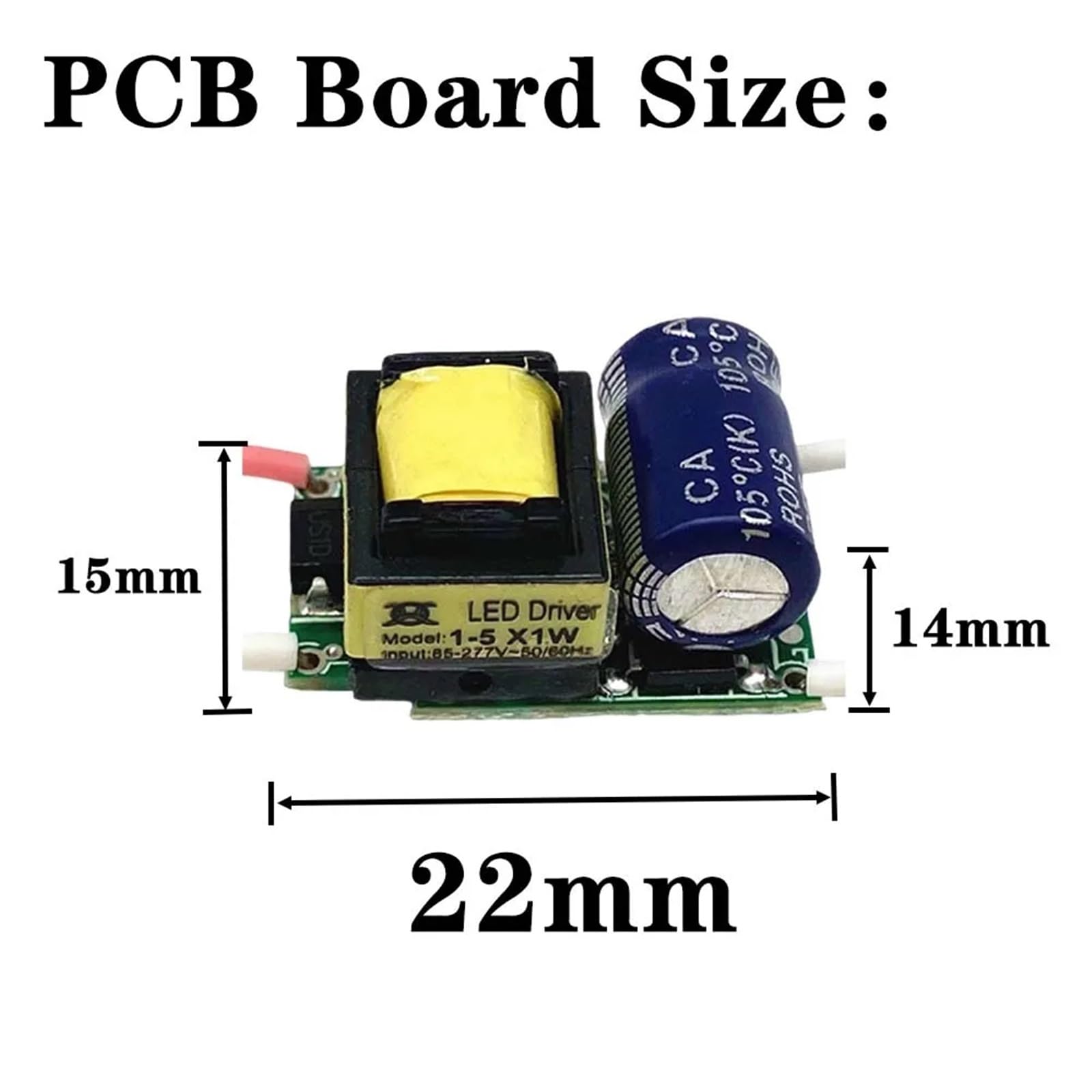 Trasformatore per LED, Driver LED da 1 W a 10 300 mA a 900 Alimentatore CC 3-7 V a 3-17(Dc 3-7v 600ma,ALUMINUM CASE-1 PIECE)