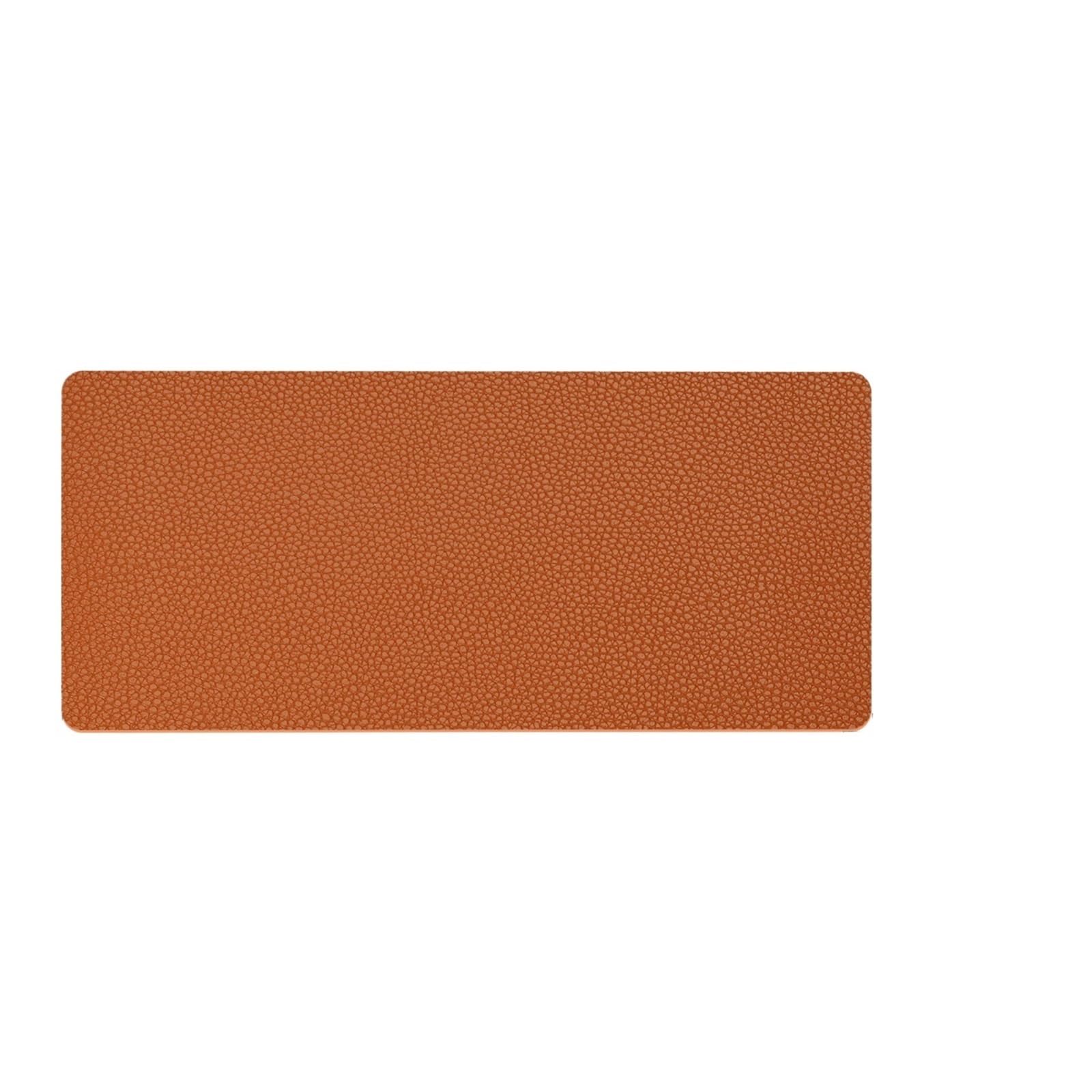 Schreibtischunterlage fürs Büro, wasserdicht, PU-Leder, Mauspad, Schreibunterlage, einfache, einfarbige Schreibtischunterlage for die Tastatur des Schreibtischs, PC Für Büro und Zuhause(60x30cm Brown)