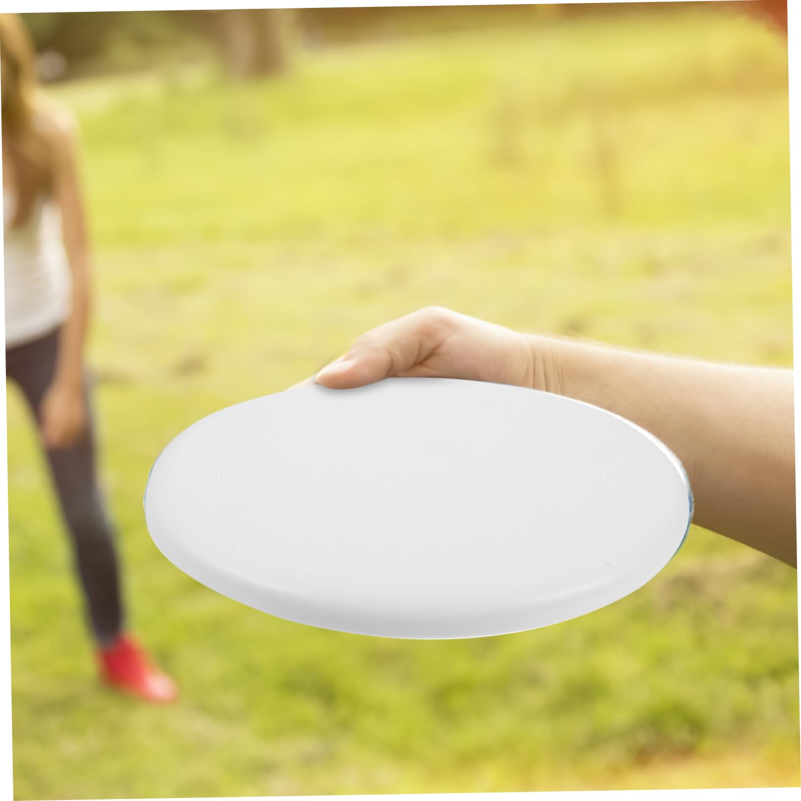 JOINPAYA Funny Outdoor 23.5cm Giant Flying Disc Flying Saucer Toy Plastic Garden Disc Interactive Sports Toy