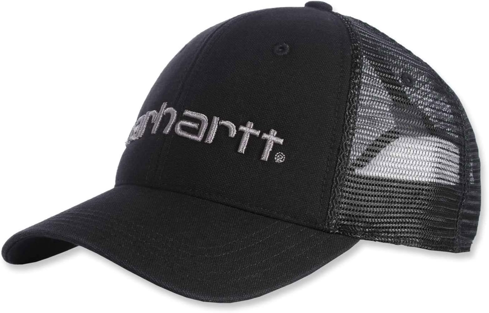 Carhartt Men's Canvas Mesh-Back Logo Cap