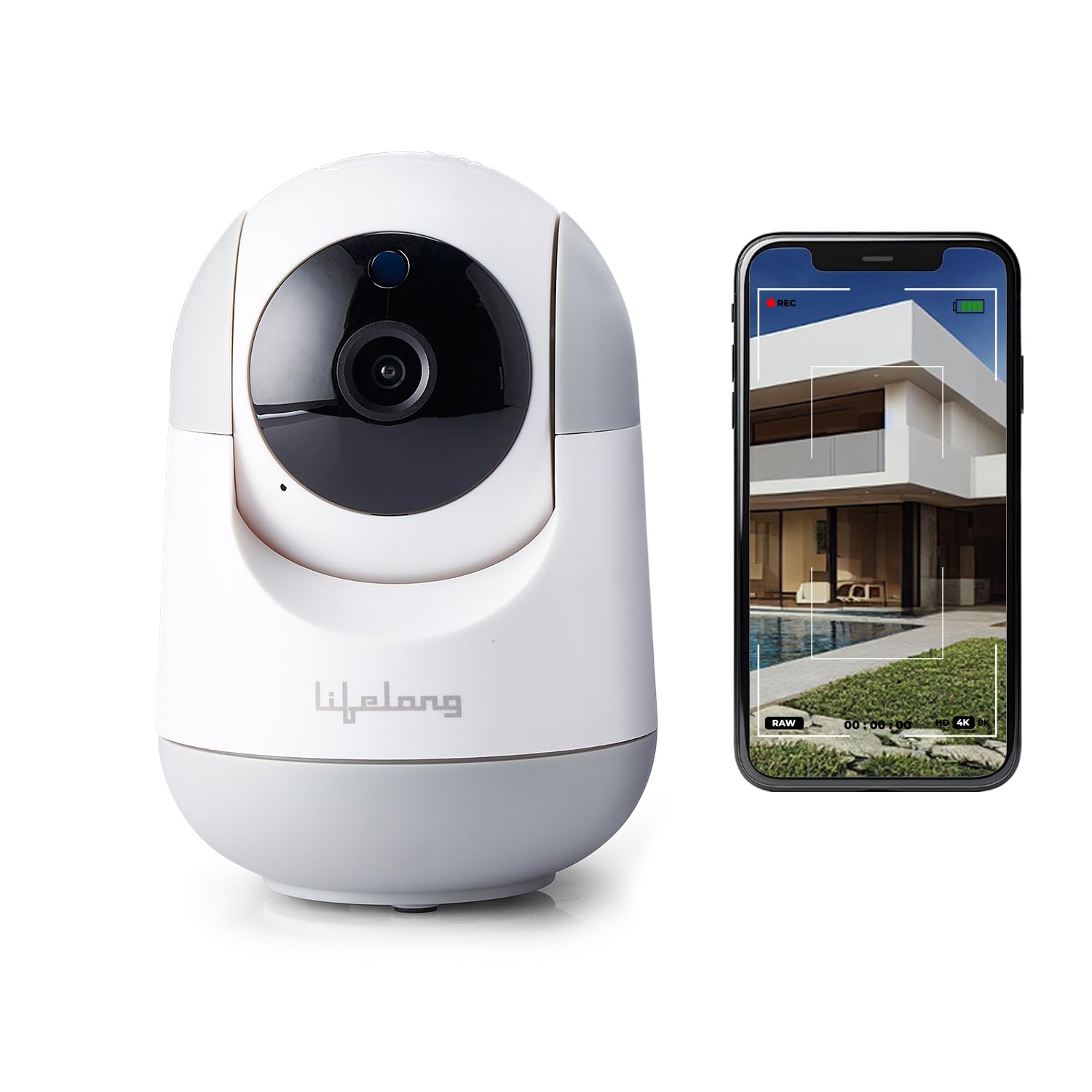 Lifelong 360° 1080p Full HD WiFi Smart Security Camera| 360° Viewing Area |Intruder Alert | Night Vision | Two-Way Audio |Works Smart Home App-image-48