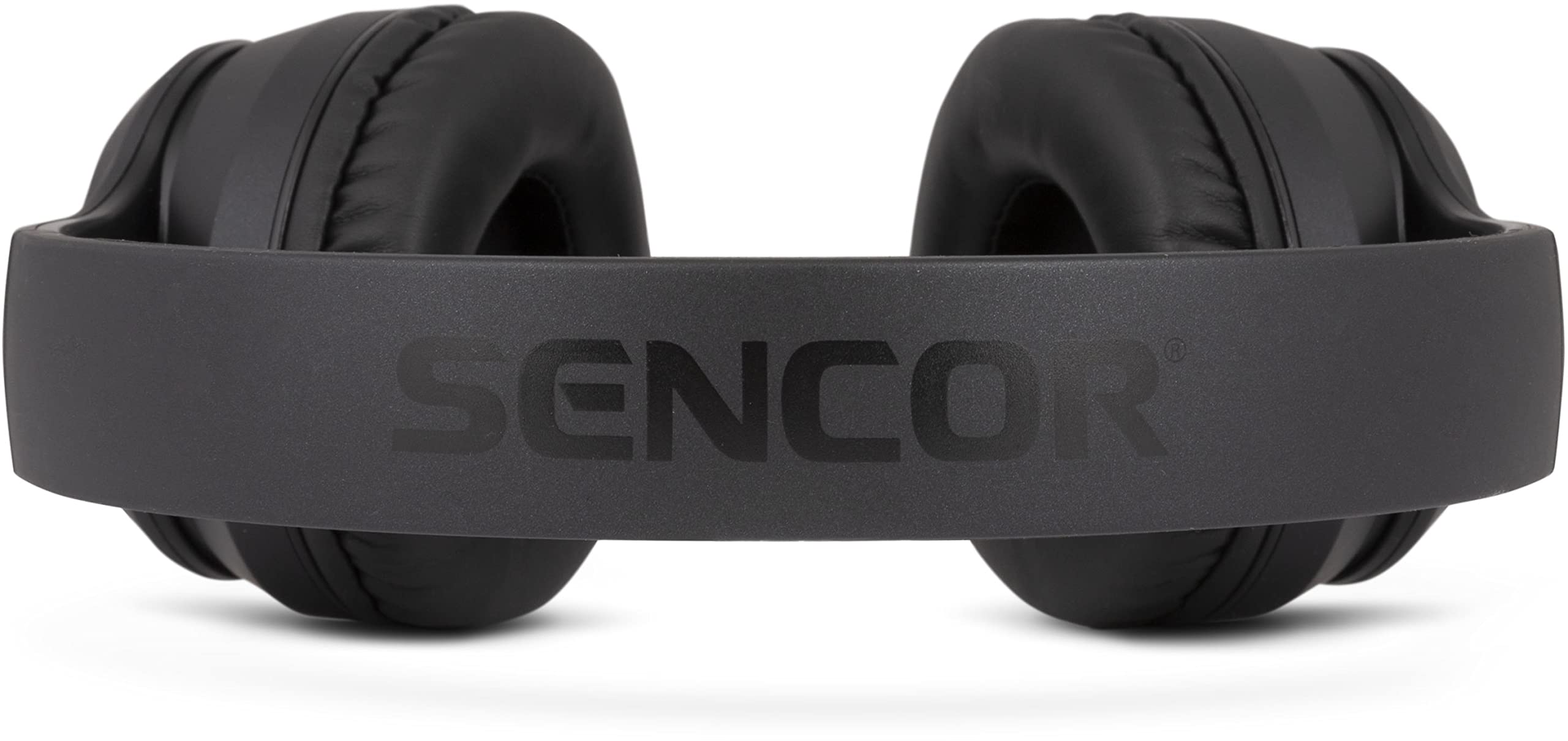 Sencor Cuffie Bluetooth senza Fili - 30 ore di autonomia con Microfono Integrato ottimizzato per Chiamate Telefoniche, Google Assistant e Alexa - Ultra Comfort - Nero 710BT