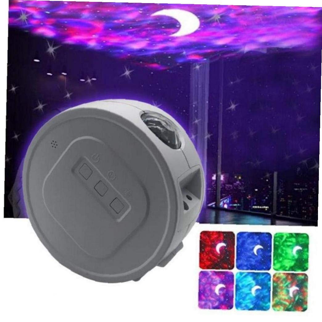 1 szt. projektor LED ocean gwiazda projektor światła nocnego z mgłą LED chmurą Starlight Sleep Projection Romantyczna lampa biała