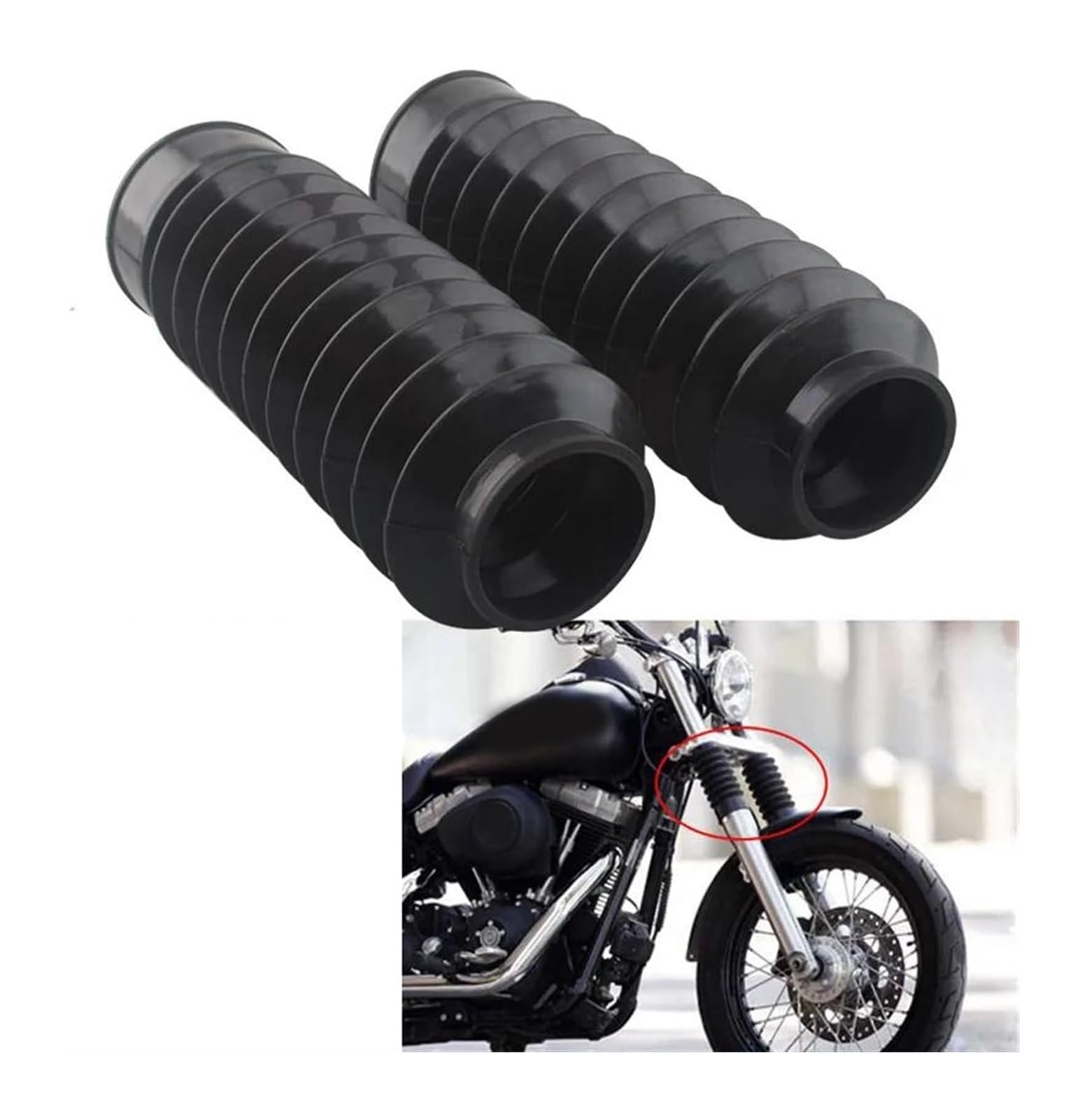 Per H&arley Per Super Per Glide Per Injected 2006 Copertura Ammortizzatore Forcella Anteriore In Gomma Da 49 Mm Freno Frizione Moto