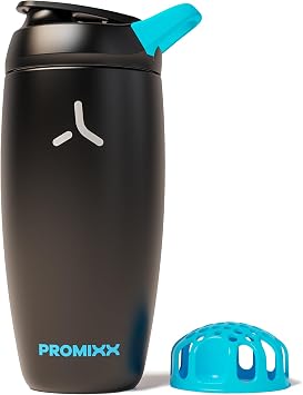 PROMIXX Pursuit Insulated Steel Shaker Bottle 18oz, Black
