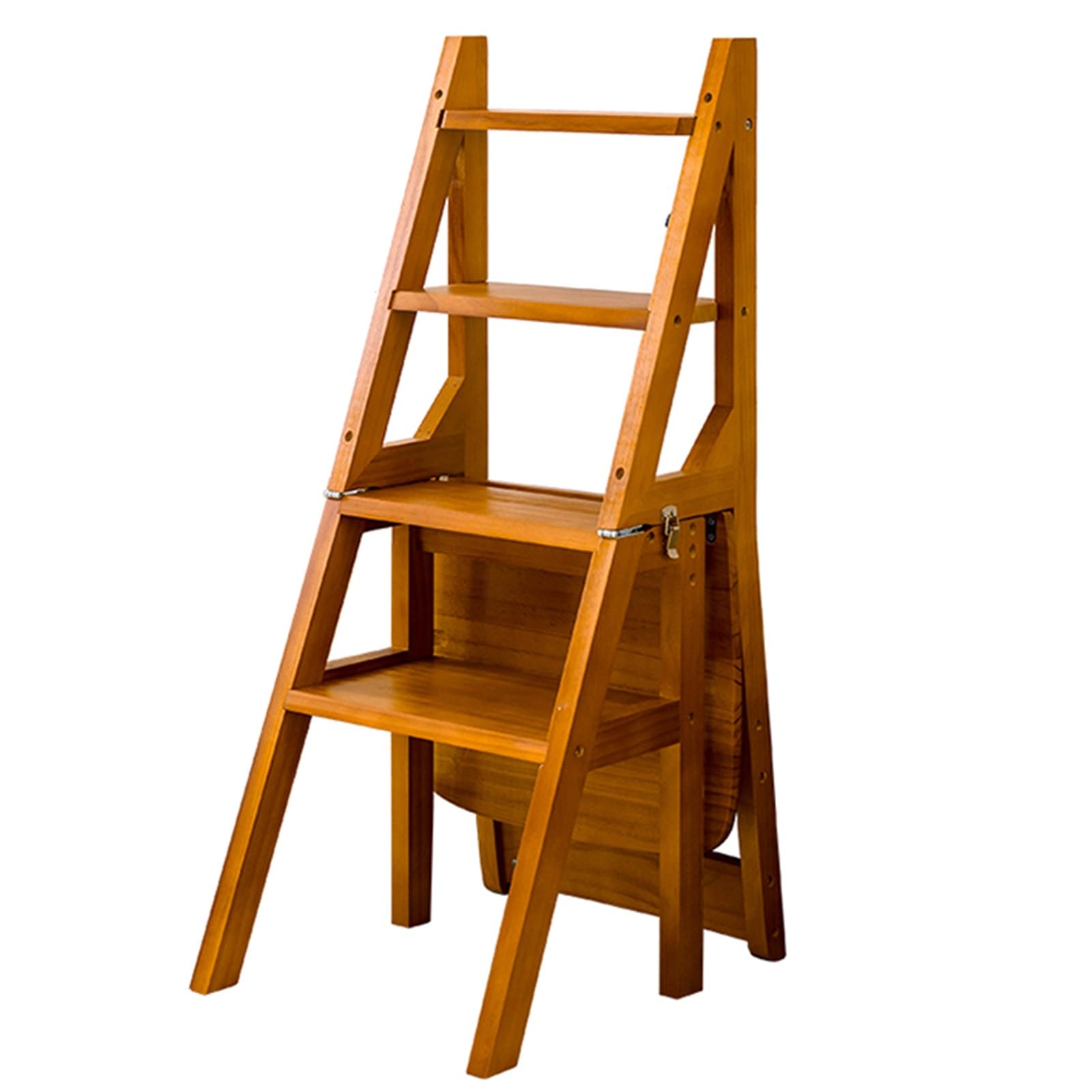 Silla plegable de madera para biblioteca y hogar: elegancia y orden diario