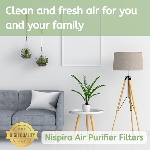 Miniatura 7 de Nispira Filtro HEPA verdadero (pequeño) con 4 filtros de precarbono compatibles con los modelos Whirlpool Whispure purificador de aire AP150 AP250