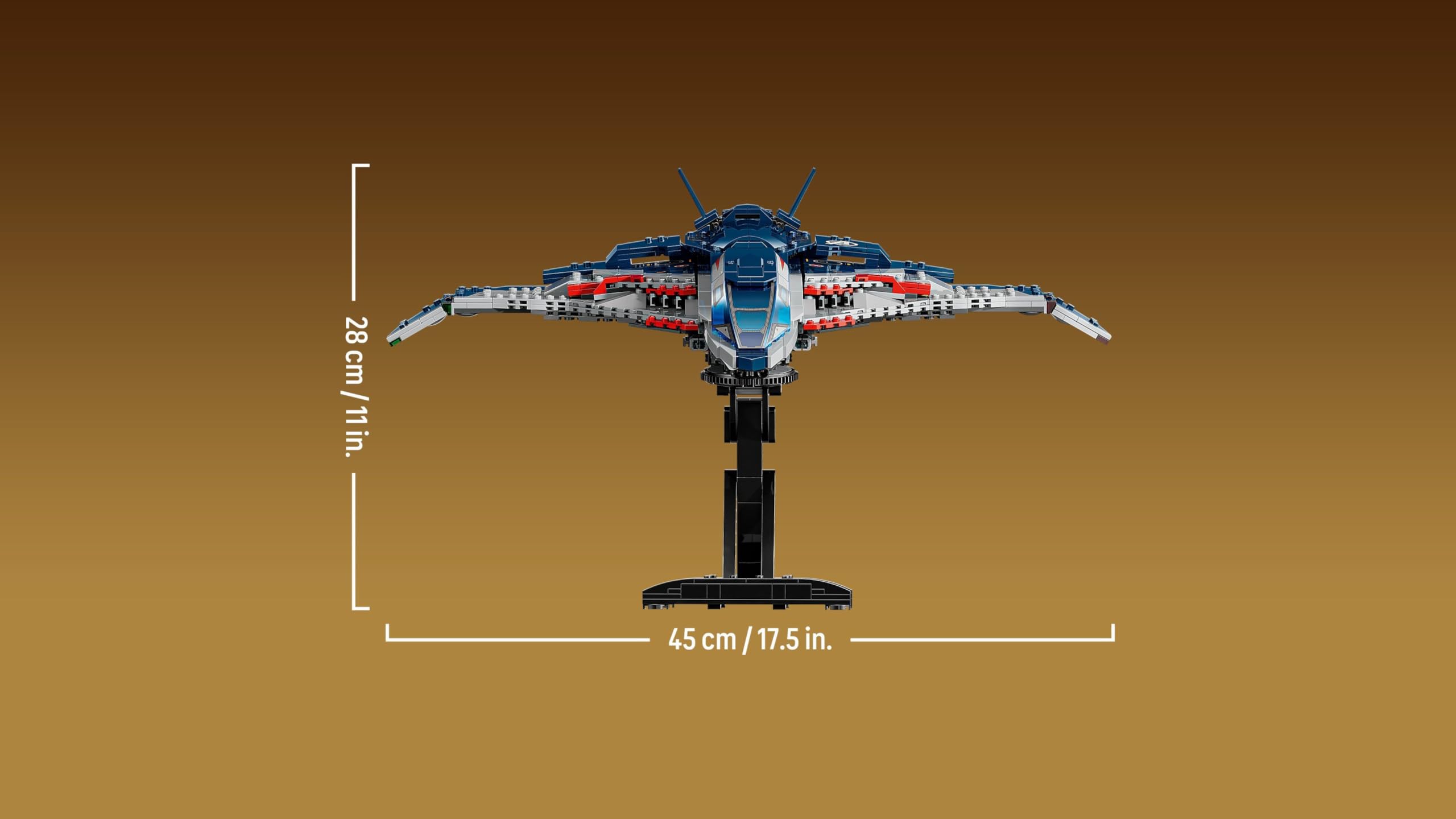 LEGO | Marvel Avengers: Age of Ultron Quinjet – Superhelden Spielzeug Flugzeug mit Motorrad und 5 Minifiguren, darunter Iron Man, Black Widow und Ultron – Geschenk für Jungen ab 12 Jahren – 76325