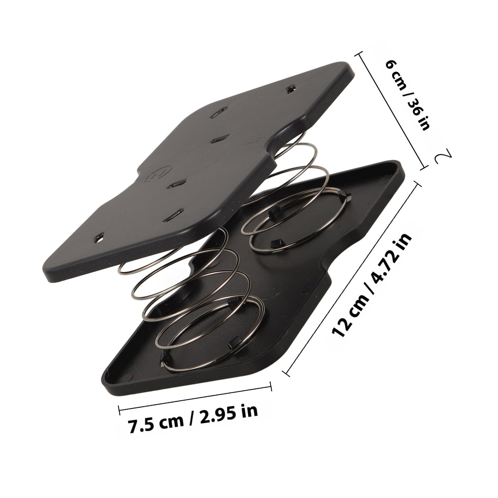 Yardenfun Staffa per Scatola di Fazzoletti 2 Pezzi in Acciaio Inossidabile e Plastico Elevata Resistenza e Grande Capacità di Carico, come Accessorio per Bagno