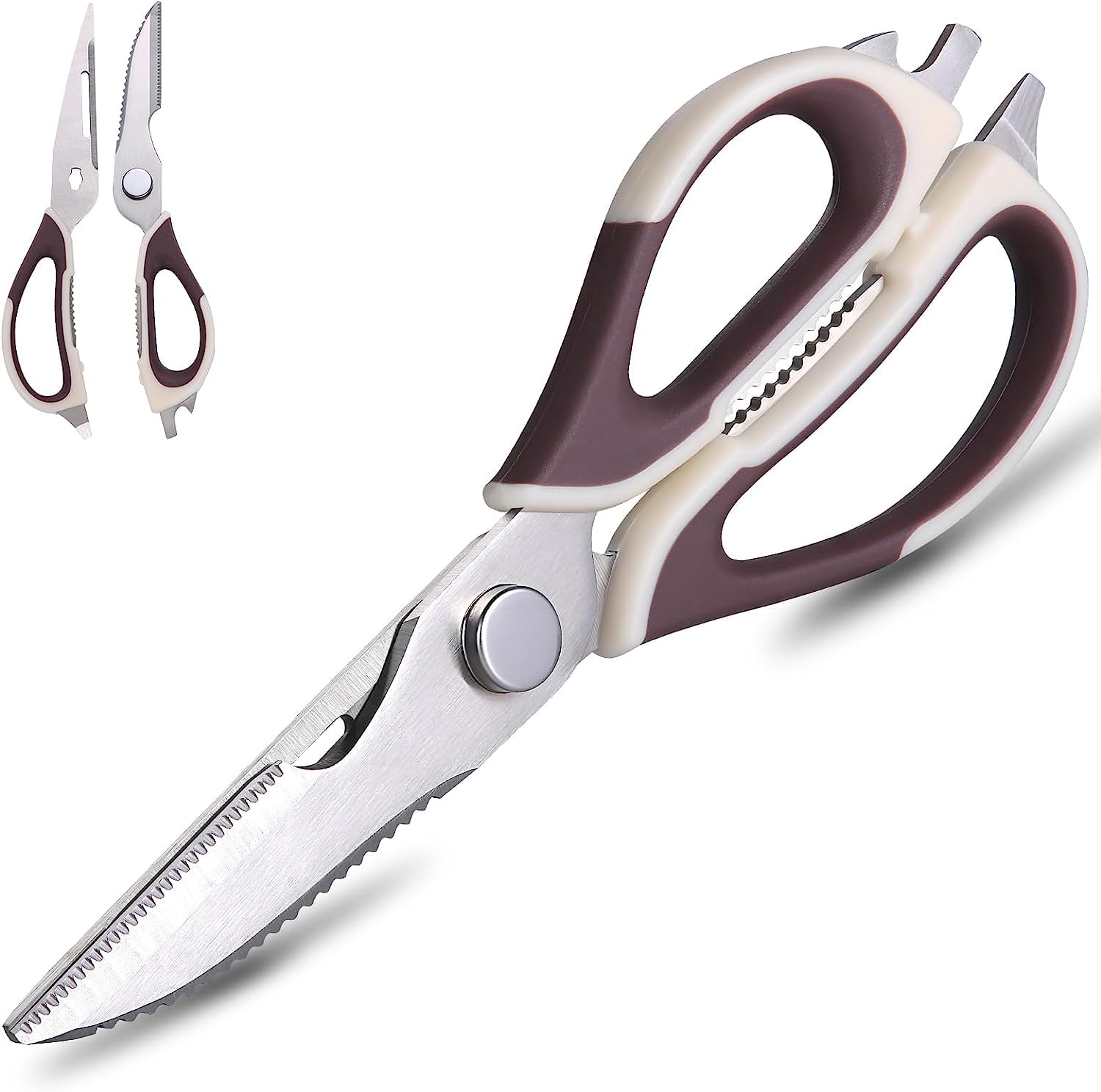 CooTolyKitchen Scissors, Magnetic Sheath Holder for Fridge