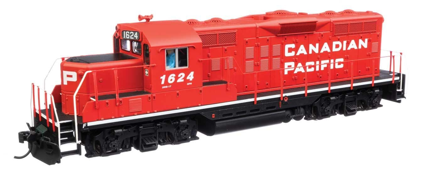Walthers Mainline 910-10435 HO Scale EMD GP9 Phase II with Chopped Nose - Standard DC - Canadian Pacific #1624